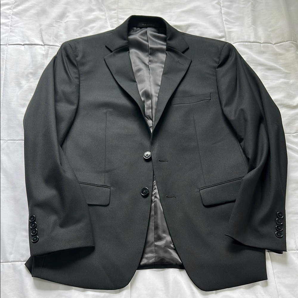 Calvin Klein Black Sport Coat with Notched Lapels